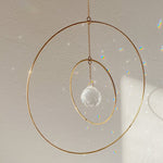 Hanging Universe Large Crystal Suncatcher