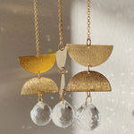 Hanging suncatchers crafted with brass and crystal - Balance Mini