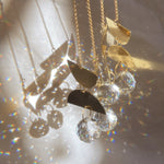 Suncatcher crafted with brass and crystal - Balance Mini