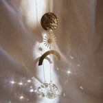 Hanging Crescent Medium Crystal Suncatcher