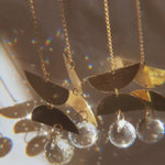 Hanging suncatchers crafted with brass and crystal - Balance Mini