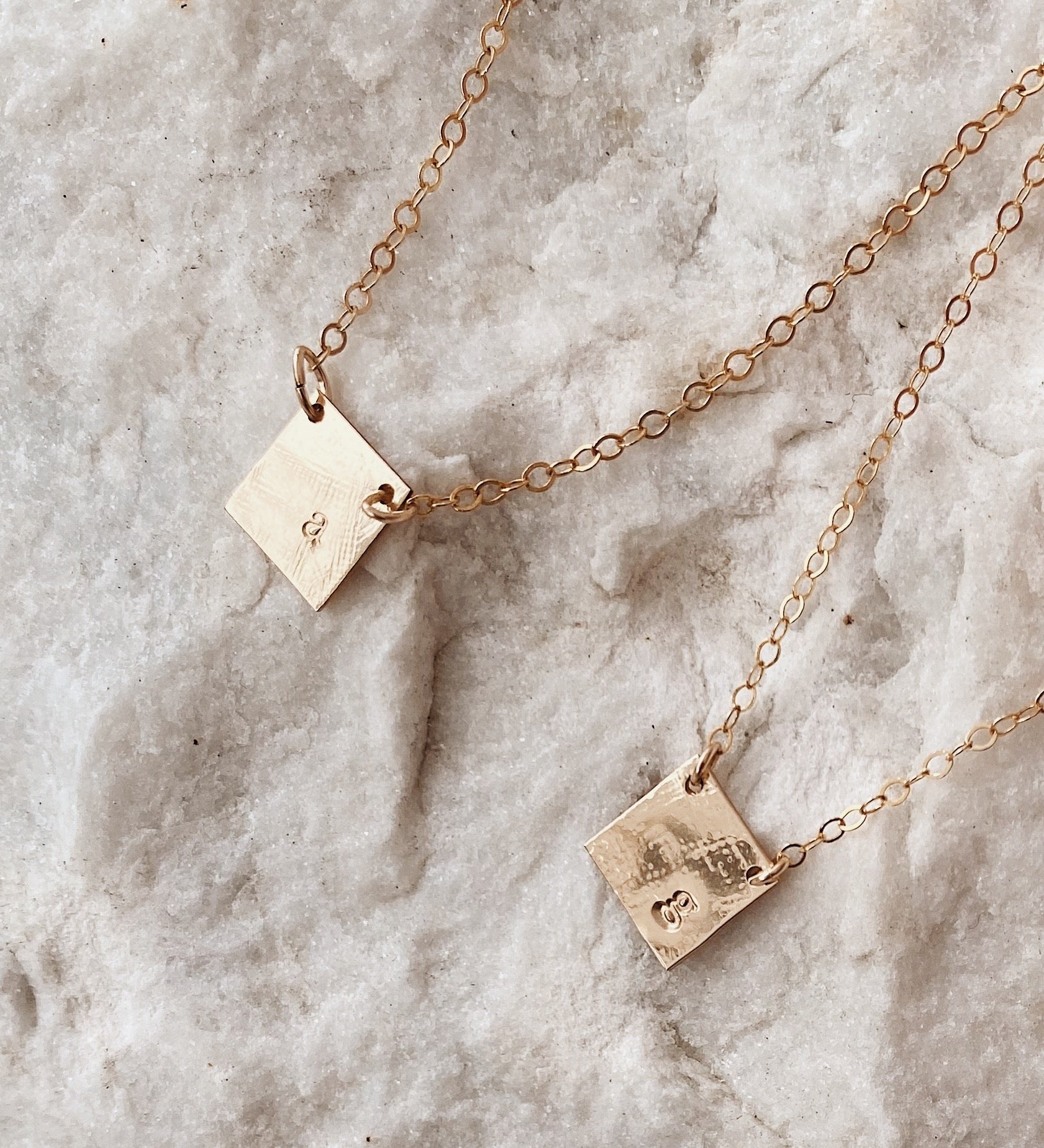 Love Letters Square Necklace