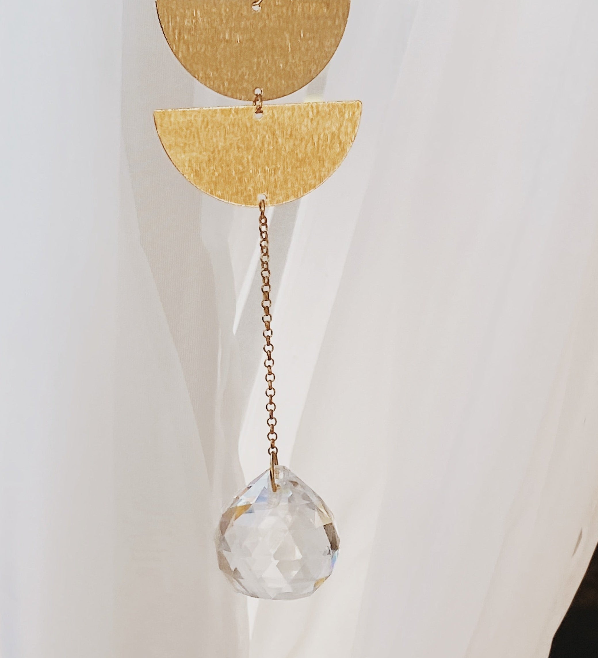 Hanging Crystal Suncatcher - Balance Medium Crystal Suncatcher