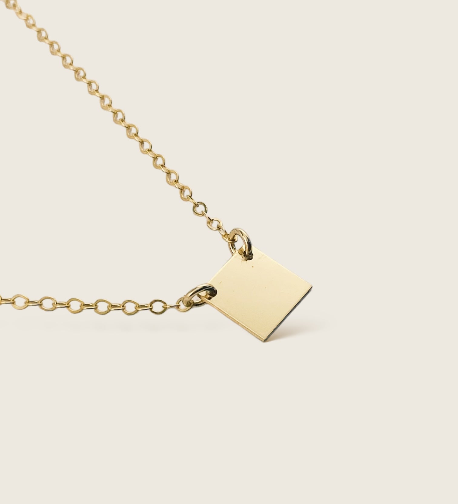 Love Letters Square Necklace