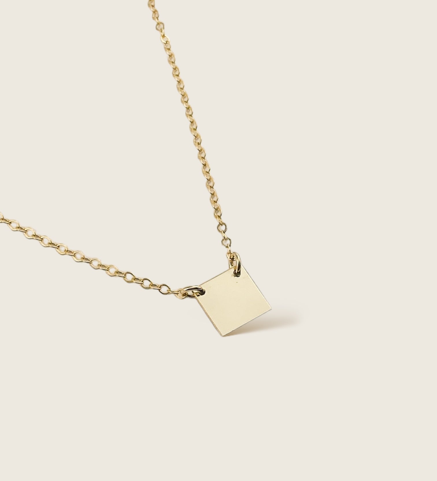 Love Letters Square Necklace