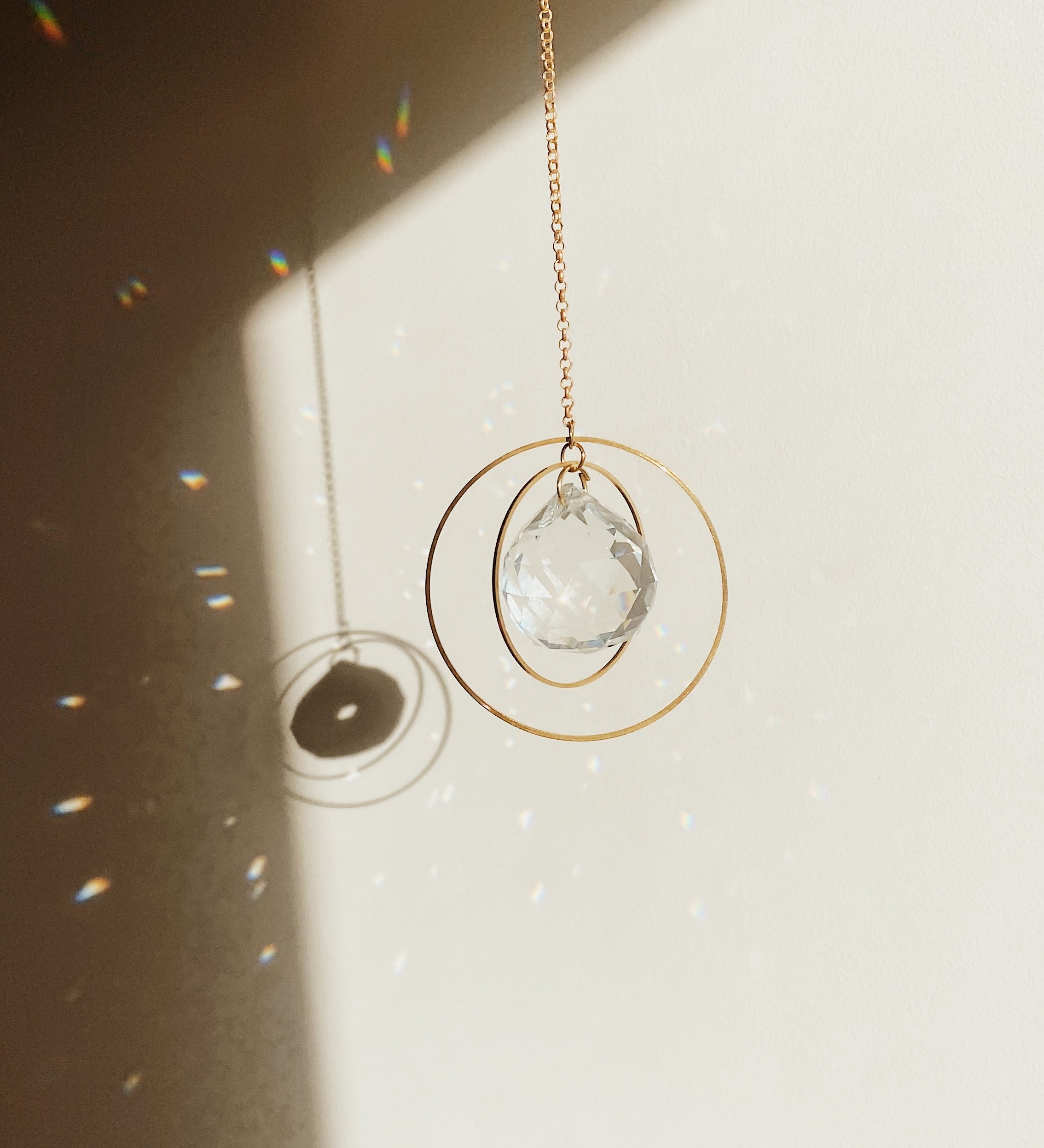 Hanging Crystal Suncatcher - Universe Medium