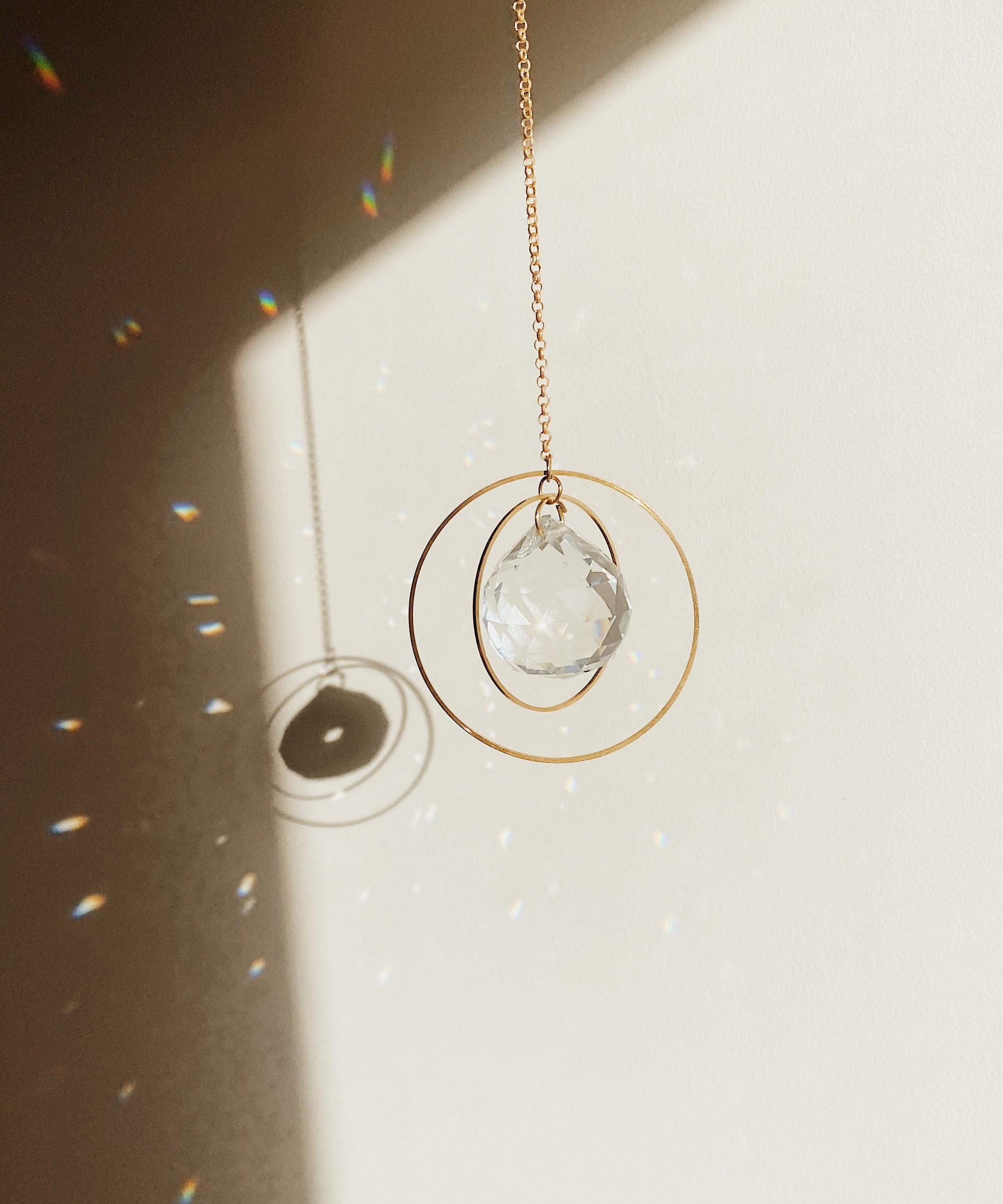 Hanging Crystal Suncatcher - Universe Medium