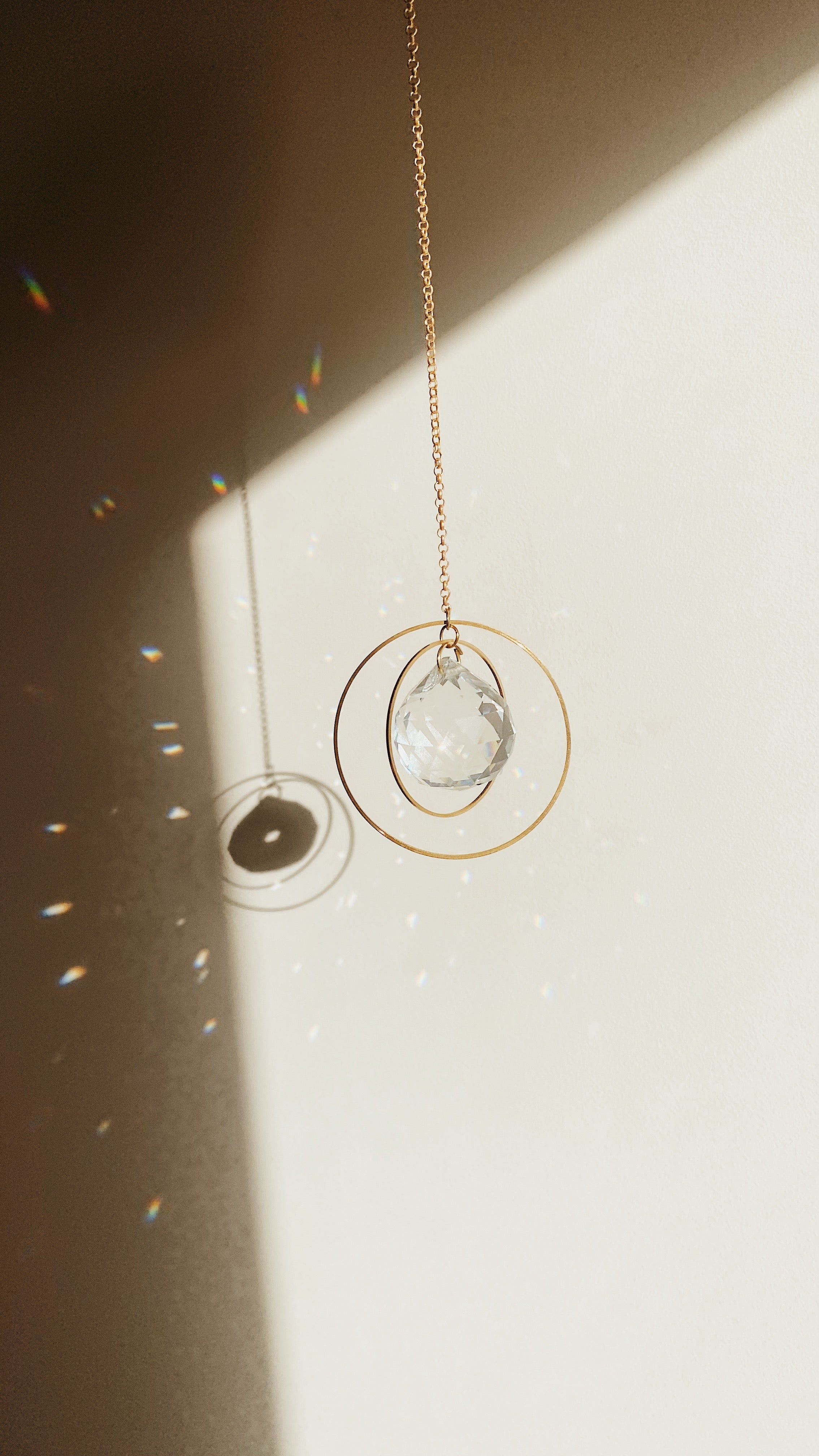 Hanging Crystal Suncatcher - Universe Medium